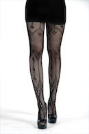 Gothic Lolita Victorian 'Cathedral' Lace Pantyhose